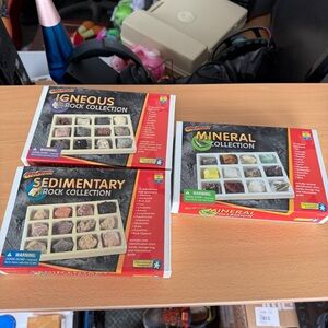 Rock Collection Set with Igneous, Sedimentary, and Mineral Samples